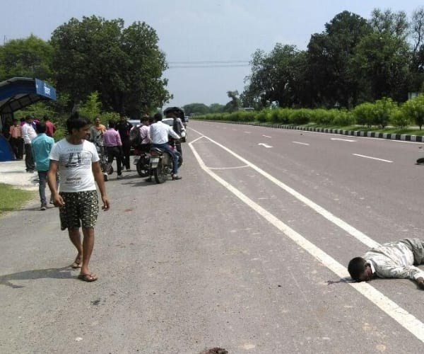  Accident in nigohan in Lucknow.