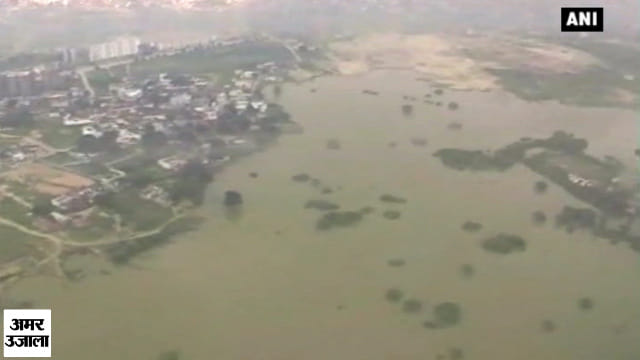 इलाहाबाद का हवाई दृश्य 