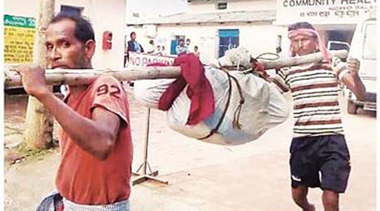 Another incident in Odisha, They broke the body at the hip and hang it on bamboo