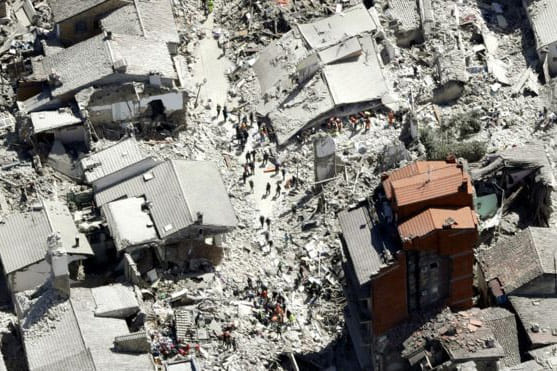 Pics taken from Drone after earthquake in Italy