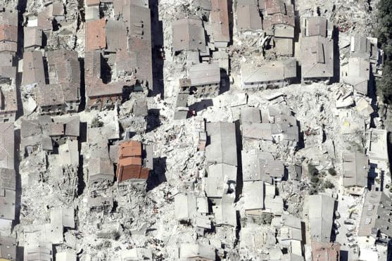 Pics taken from Drone after earthquake in Italy