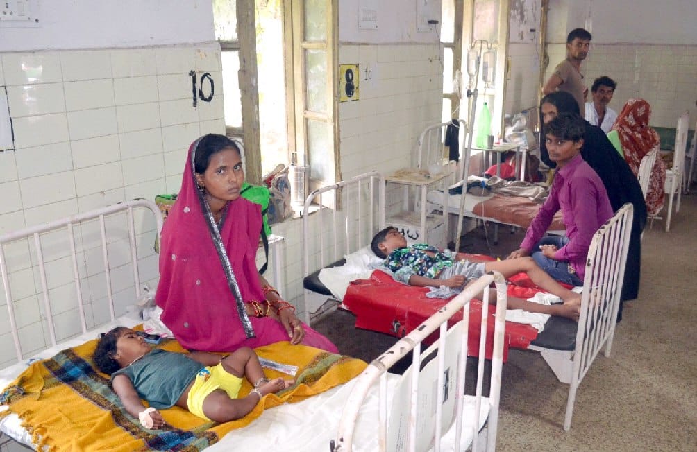 child and old man were dead from fever