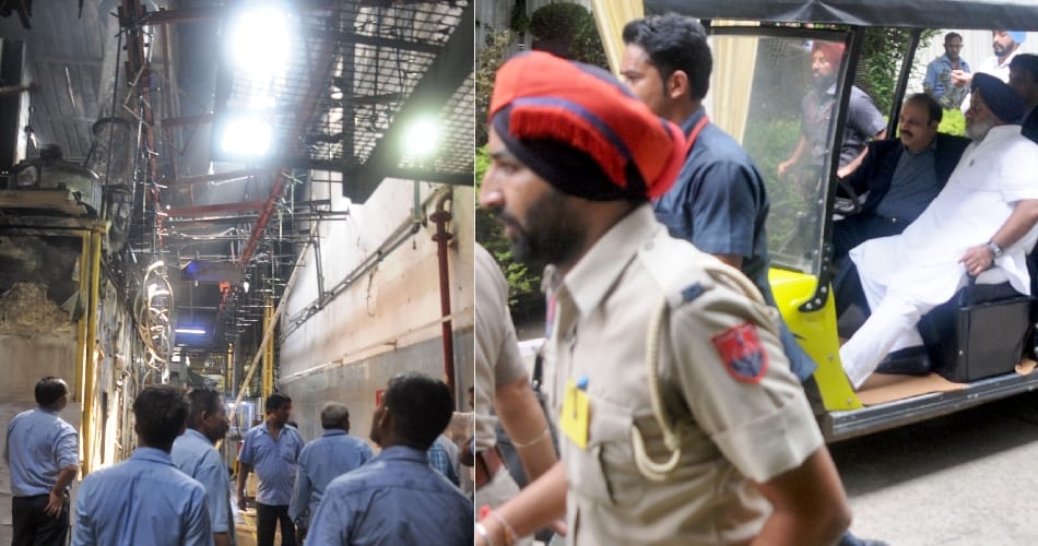 dense fire in hero cycles factory on company founder op munjal birth anniversary function