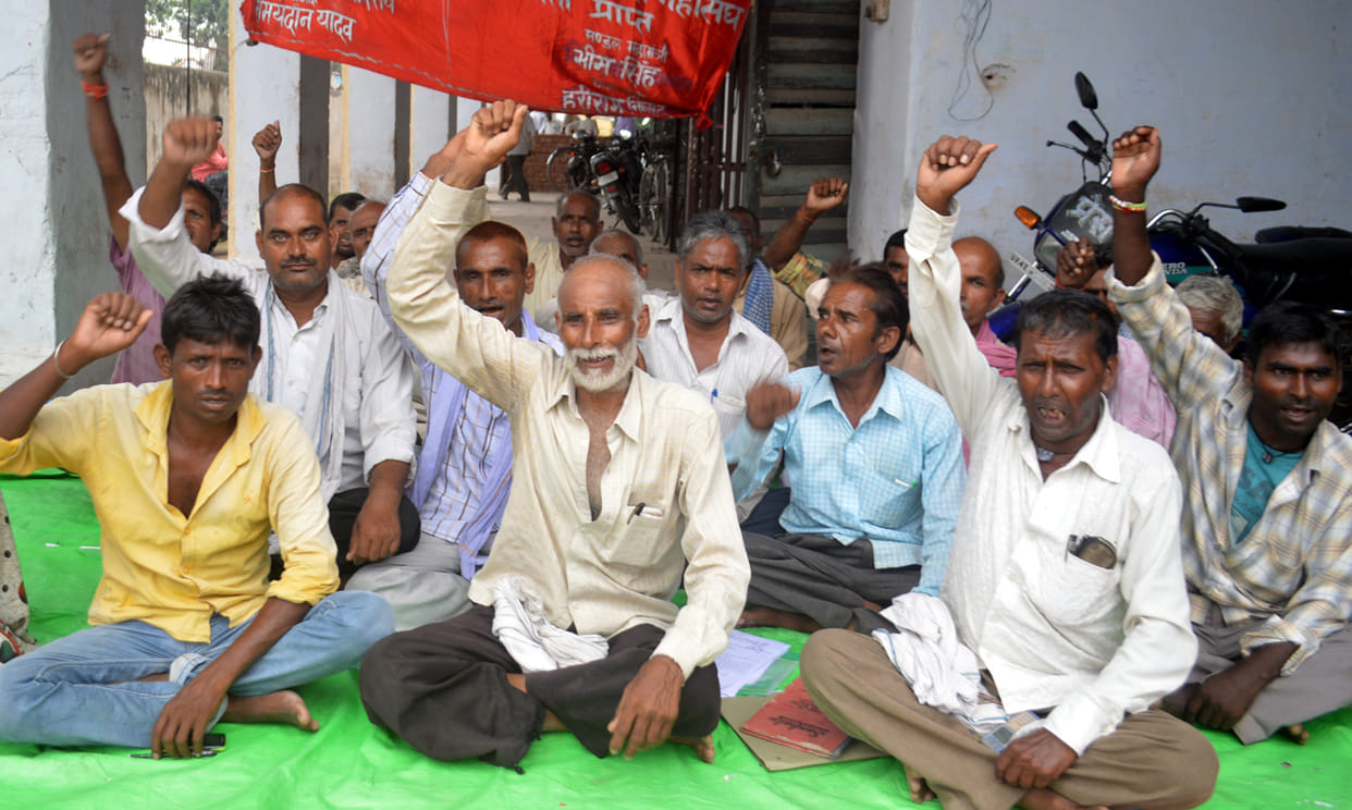 Forest workers began picketing