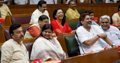haryana assembly mansoon session first day, lecture of jain muni tarun sagar
