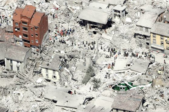 Pics taken from Drone after earthquake in Italy