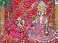 Krishna on Janmashtami Dharmnagri colored in, Kurukshetra