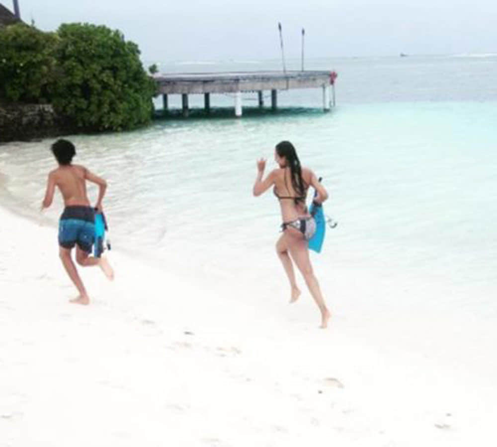 malaika arora khan maldives holiday pics with son arhaan khan