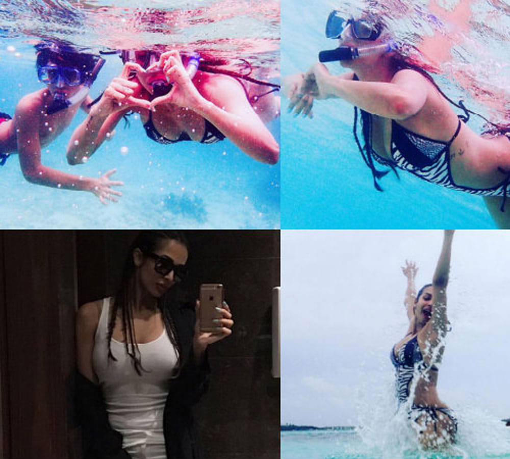 malaika arora khan maldives holiday pics with son arhaan khan
