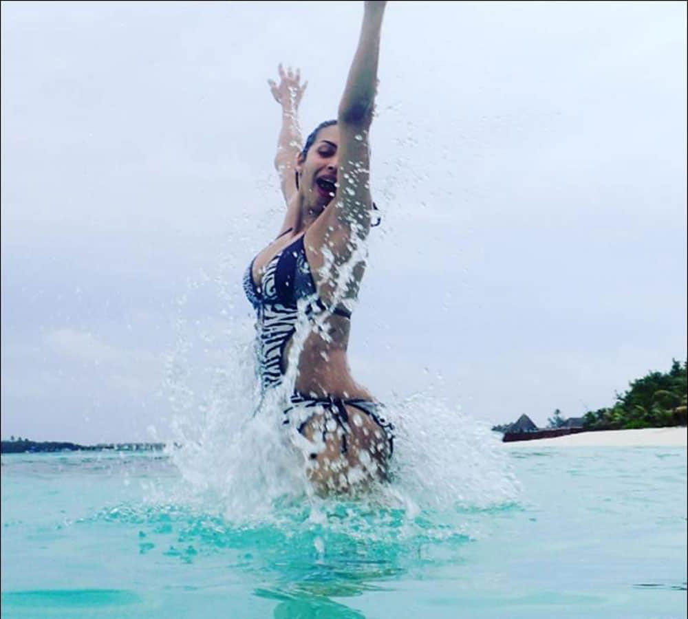 malaika arora khan maldives holiday pics with son arhaan khan