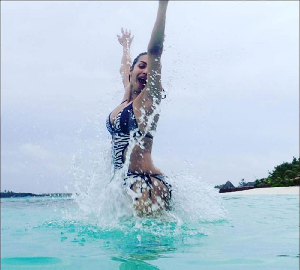 malaika arora khan maldives holiday pics with son arhaan khan