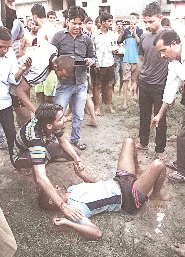 Bursting churn dropped from a height of 15 feet, 'Govinda'