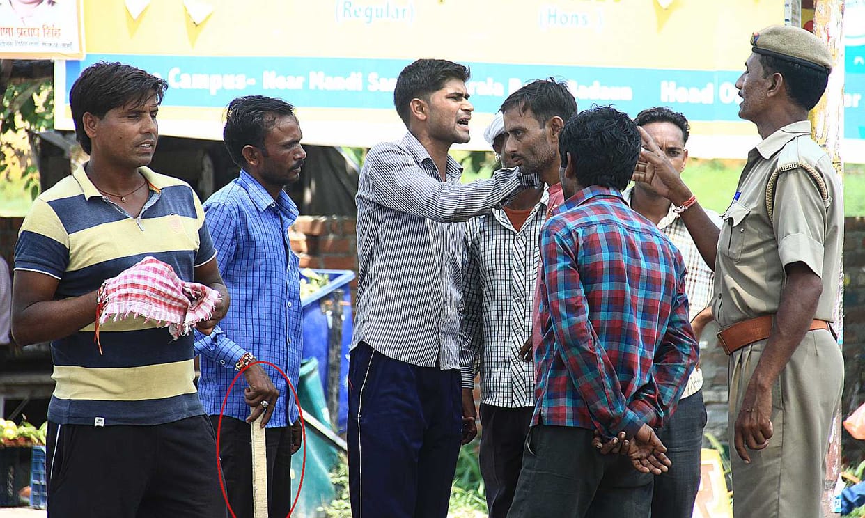 Police clashed on crossing the line driver Dggamar 