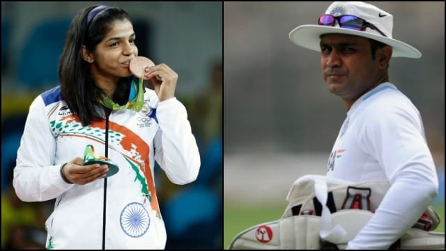 rio olympic medal winner wrestler sakshi malik tweet to virender sehwag for meeting
