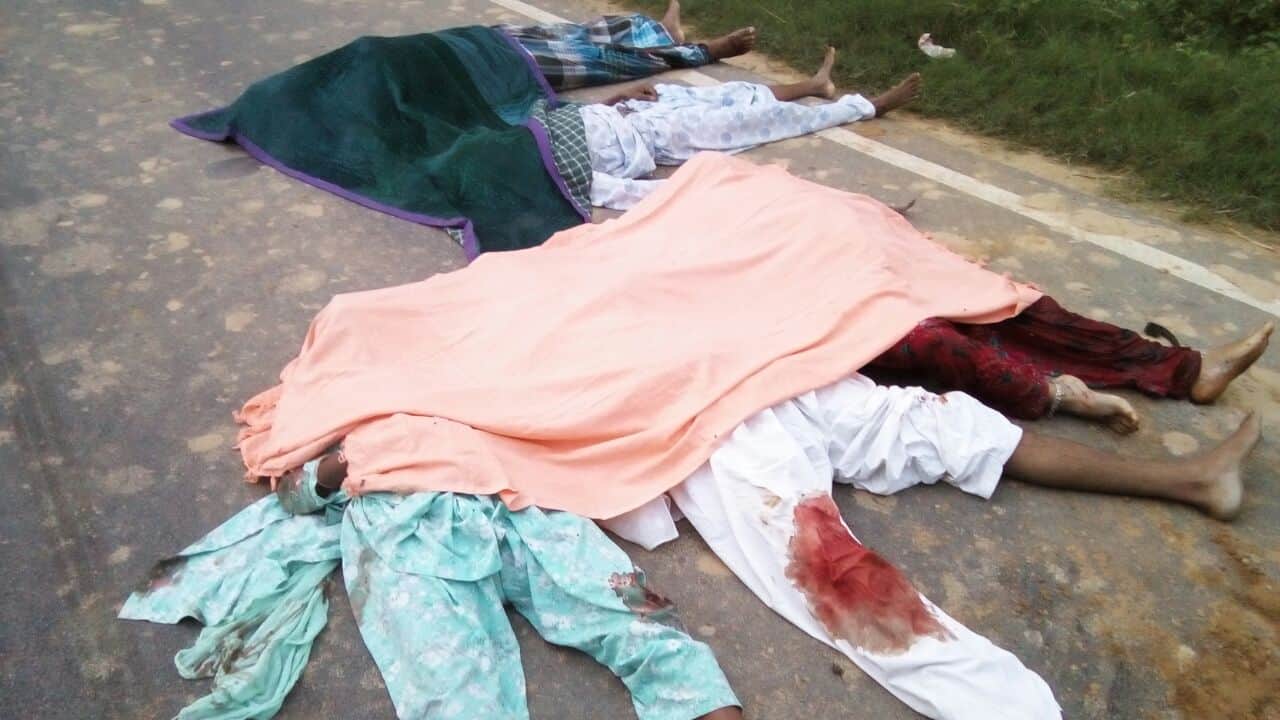 eight family members died in road accident