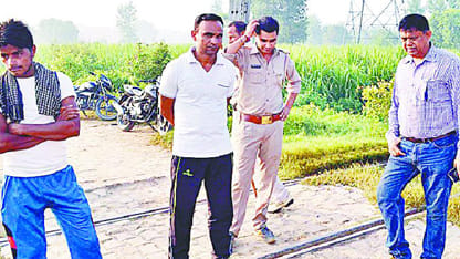 Goods train was hit by a car, stirring