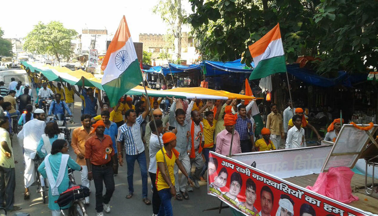 nirmohi akhada celebrated tiranga yatra