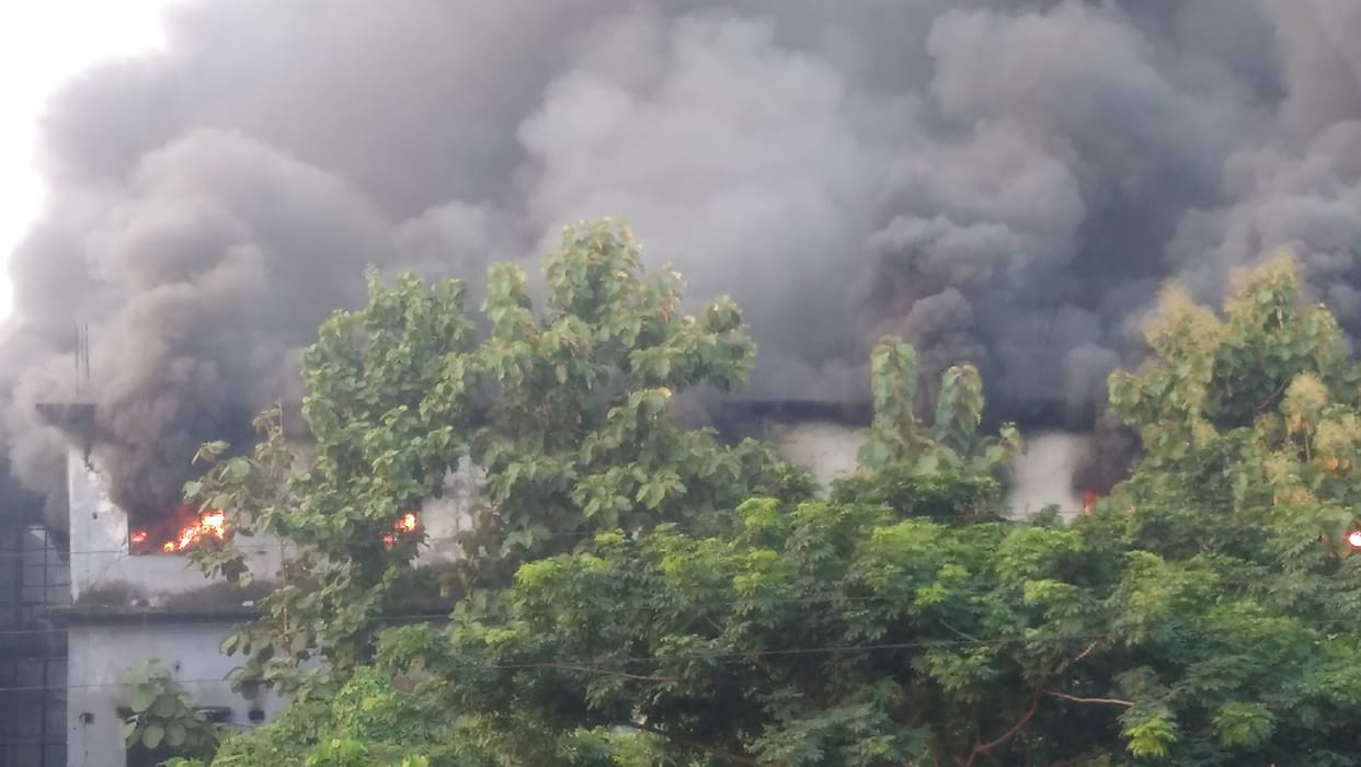 Fire in ARP slipper's factory