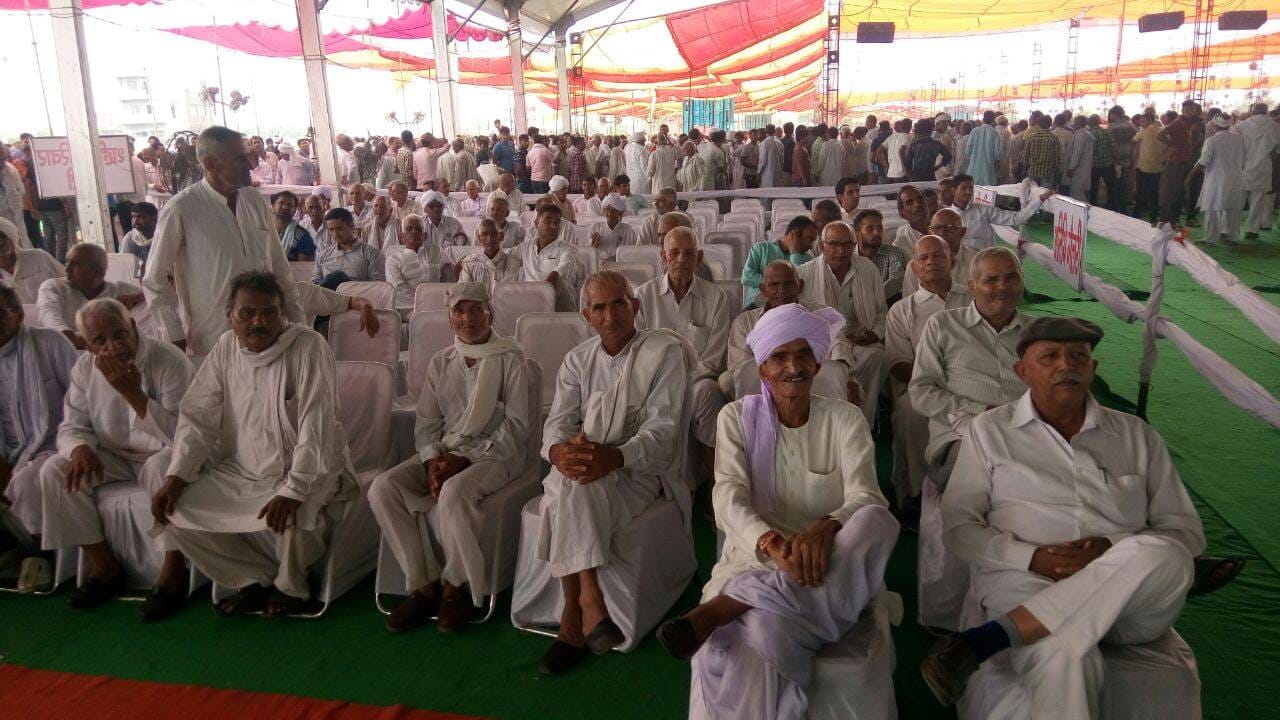haryana jat community bhaichara rally in rohtak, jat leader yashpal malik leads rally