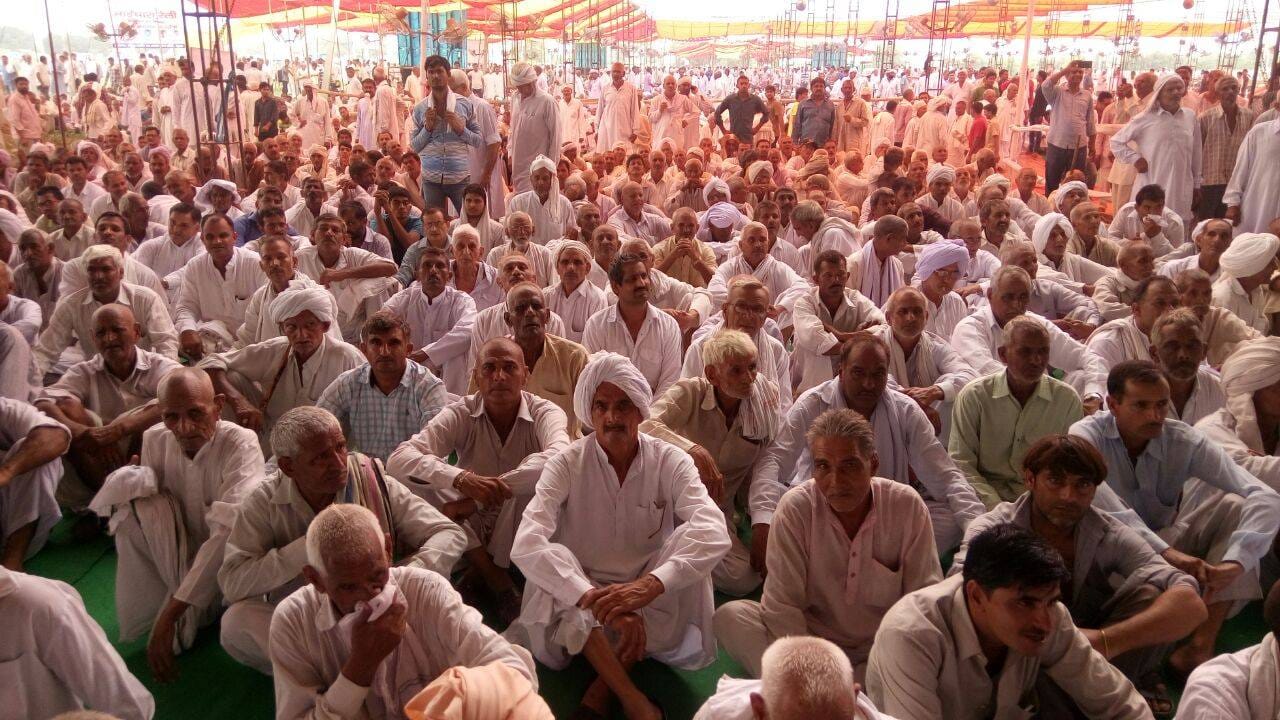 haryana jat community bhaichara rally in rohtak, jat leader yashpal malik leads rally