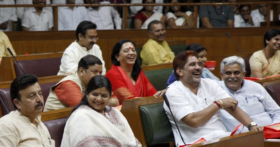 jain muni tarun sagar's kadve prachavan at haryana assembly, chandigarh,