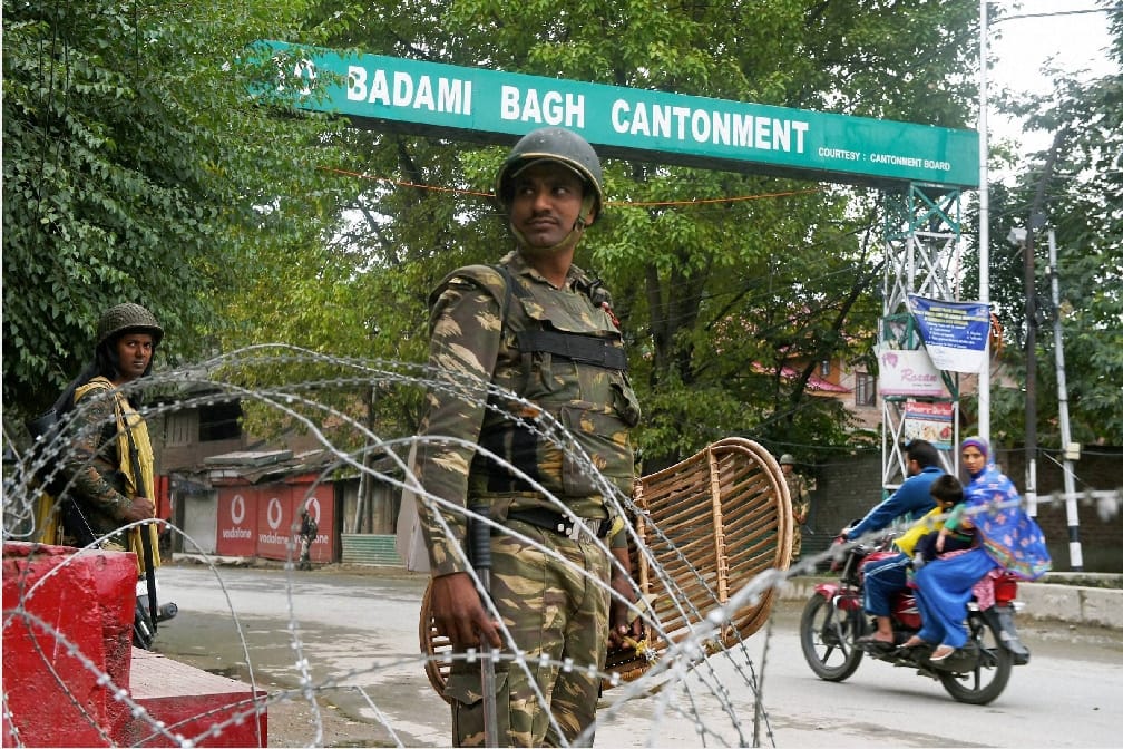 stone pelting at many places in Kashmir, and the young man killed in violence