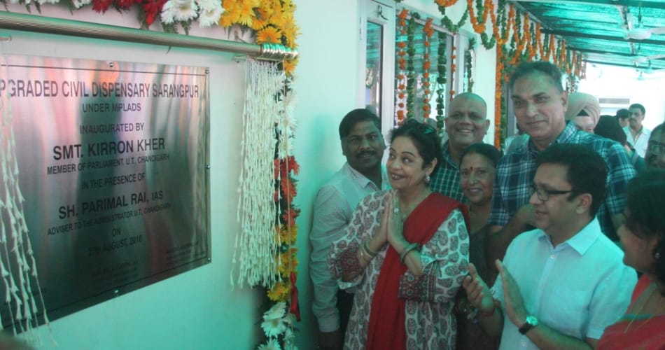 Kirron Kher inaugurated upgraded dispensary
