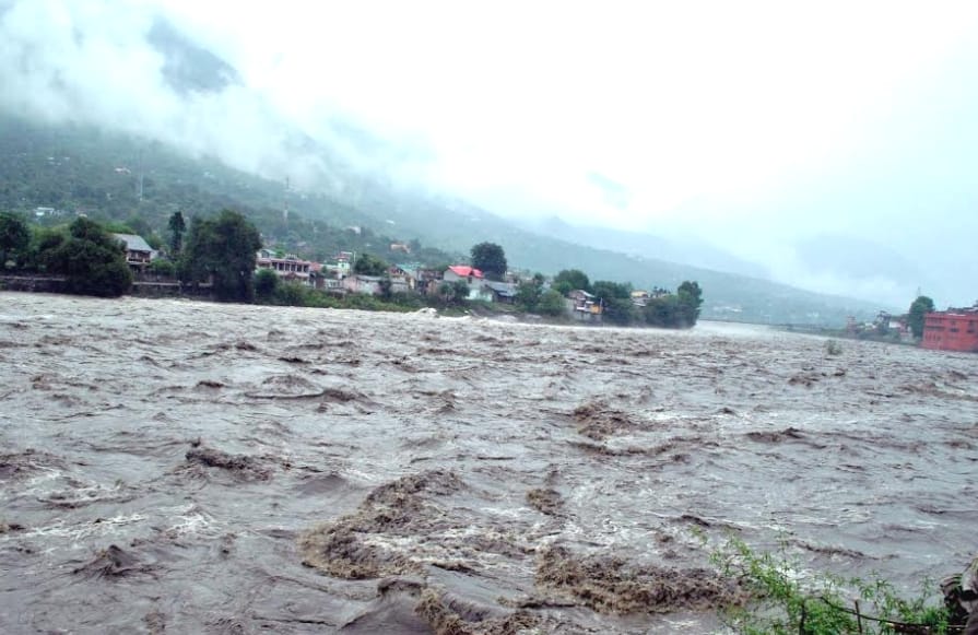 due to heavy rainfall in sukma situations are like flood