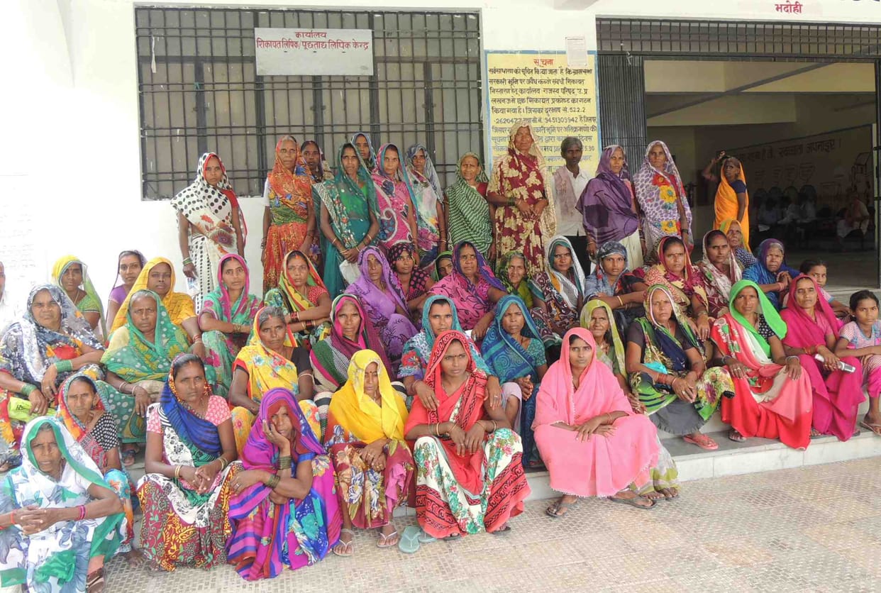 Women demonstrated against Kotedar