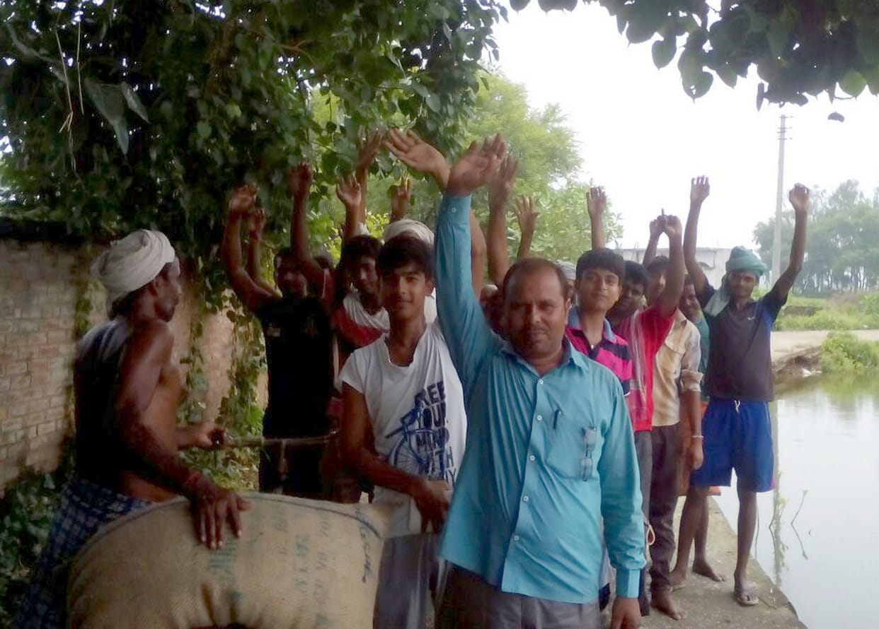 villagers agitated