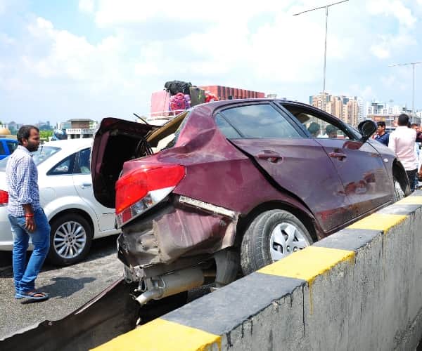 two injured in an accident In Lucknow 