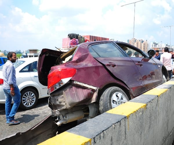two injured in an accident In Lucknow 