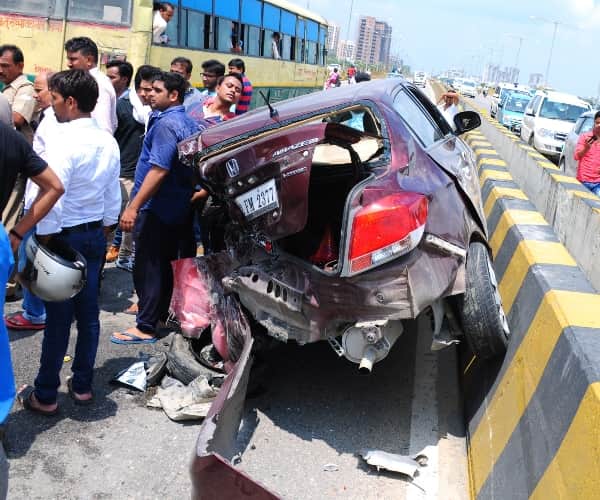two injured in an accident In Lucknow 