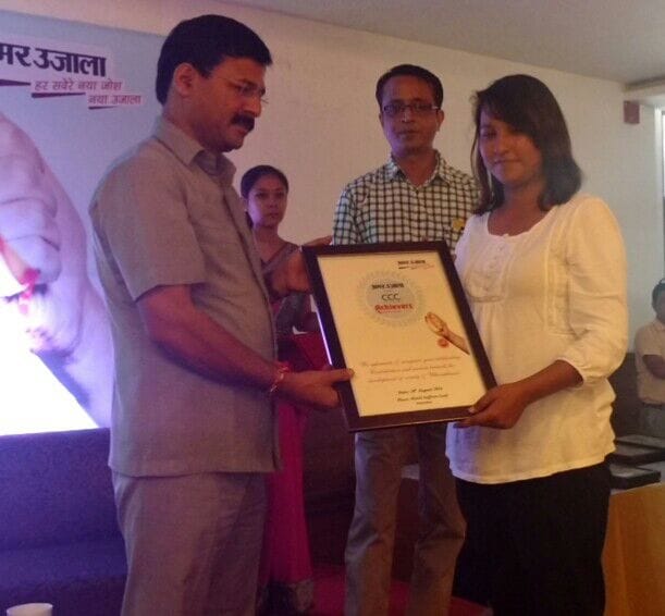 amar ujala honor olympic player manish rawat