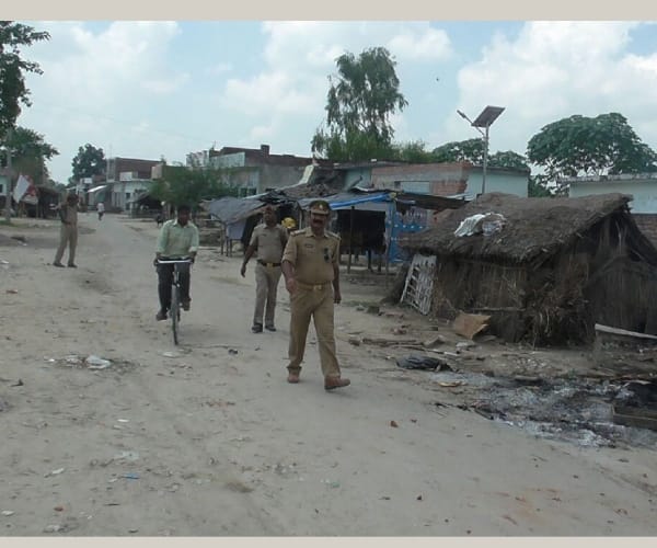 Clash for land in Bahraich.