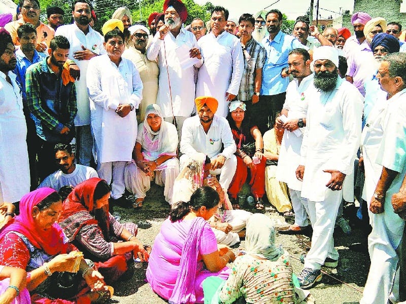 jaam, hoshiarpur highway jam, jam against congress, hoshiarpur, amritsar