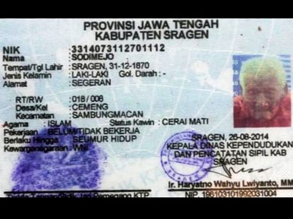mbah gotho is a world oldest man