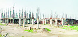 The construction of the district headquarters to hang