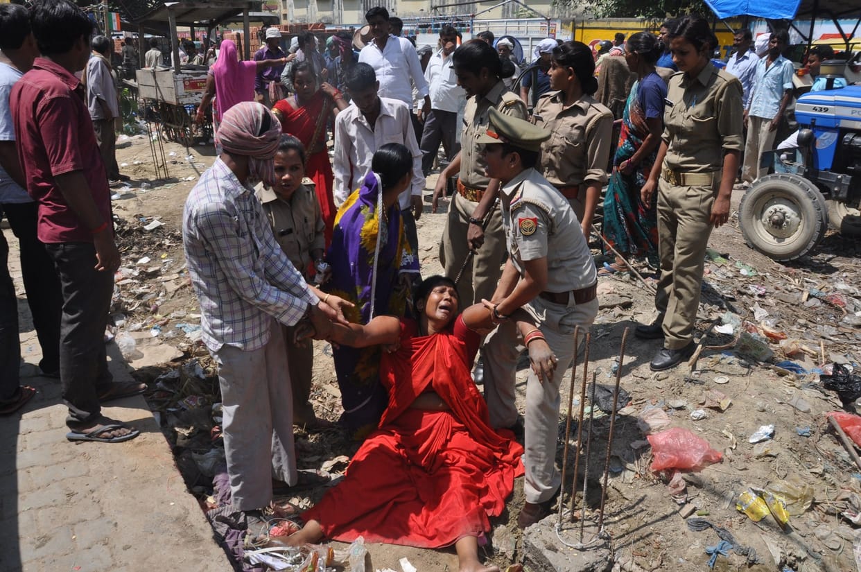 construction strats on the land of jila panchayat