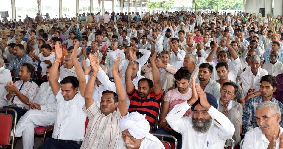 MP Saini's samman railly, thousands of people reached there