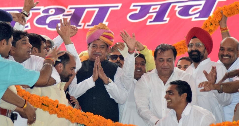 MP Saini's samman railly, thousands of people reached there