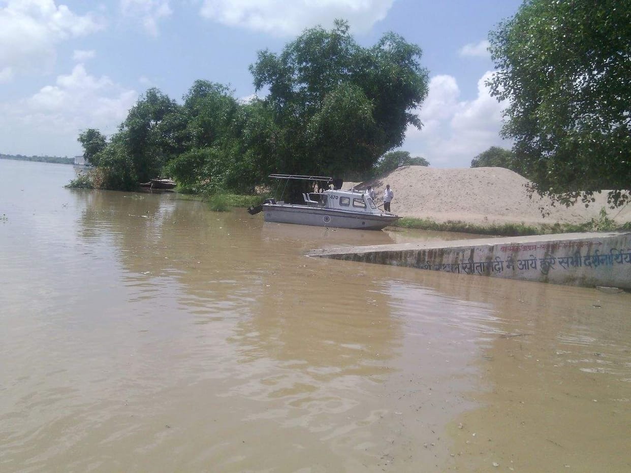 Ganga fell two meters, the intersection in Cecua