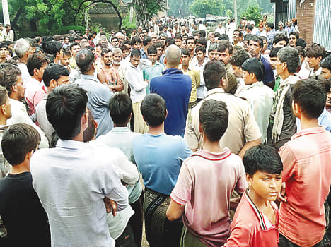 Fierce indignation against police, protesting