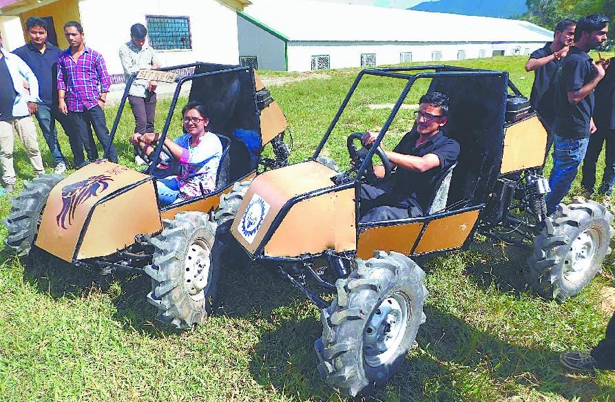 Students built four-wheeler vehicle