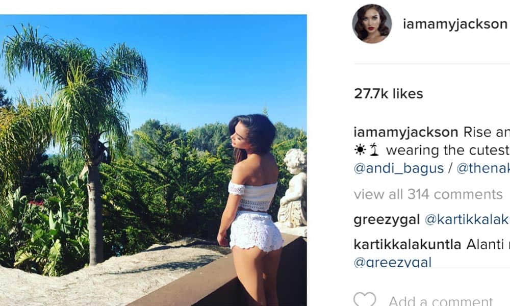 Amy jackson shares her topless picture