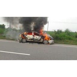 Burning car, Burning car in Bahadurgarh