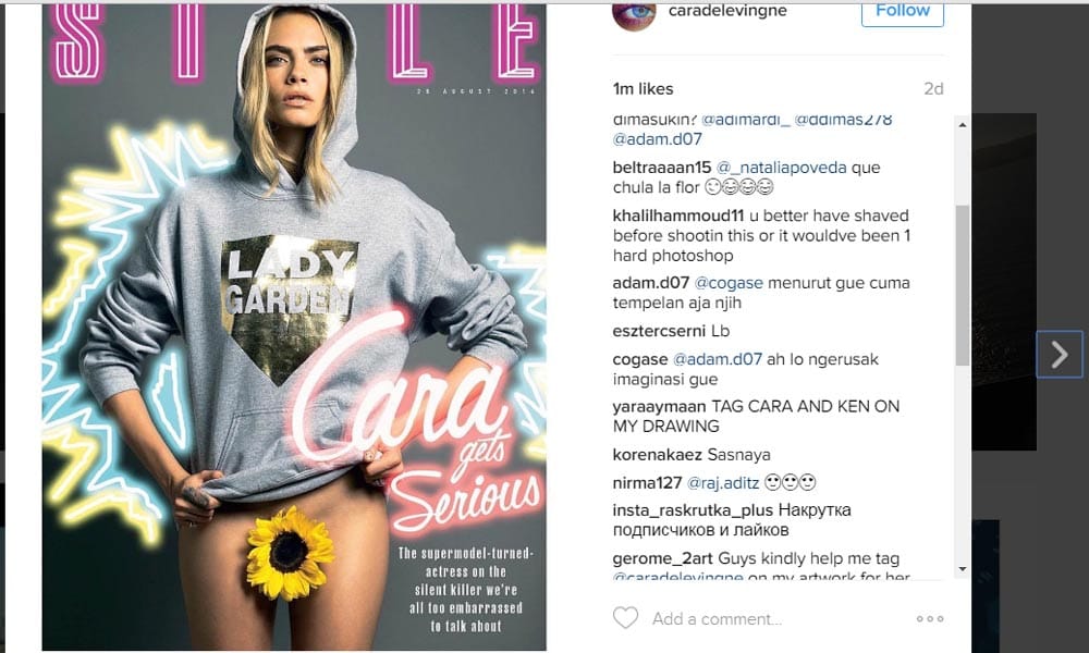 Cara Delevingne Goes nude For Sunday Times Magazine photoshoot