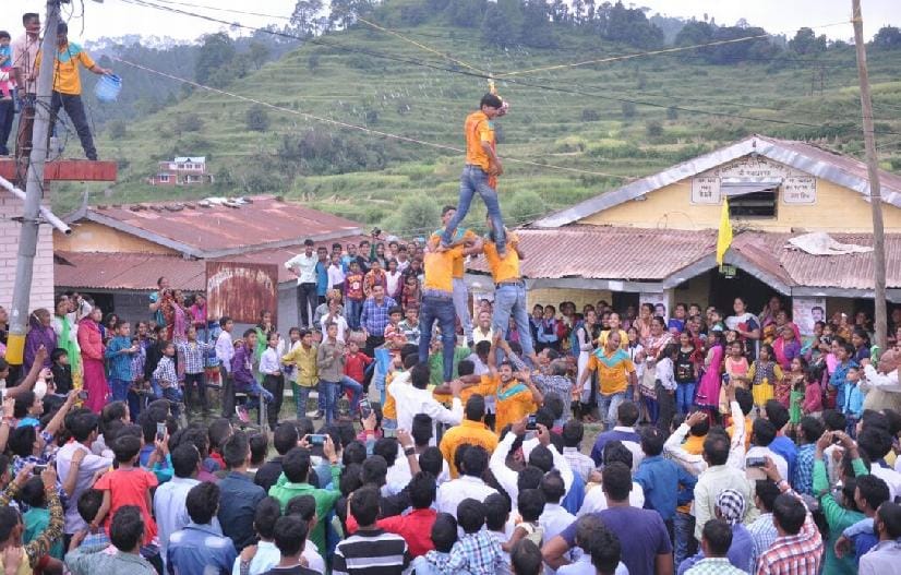 Dahi Handi in Majkhali 