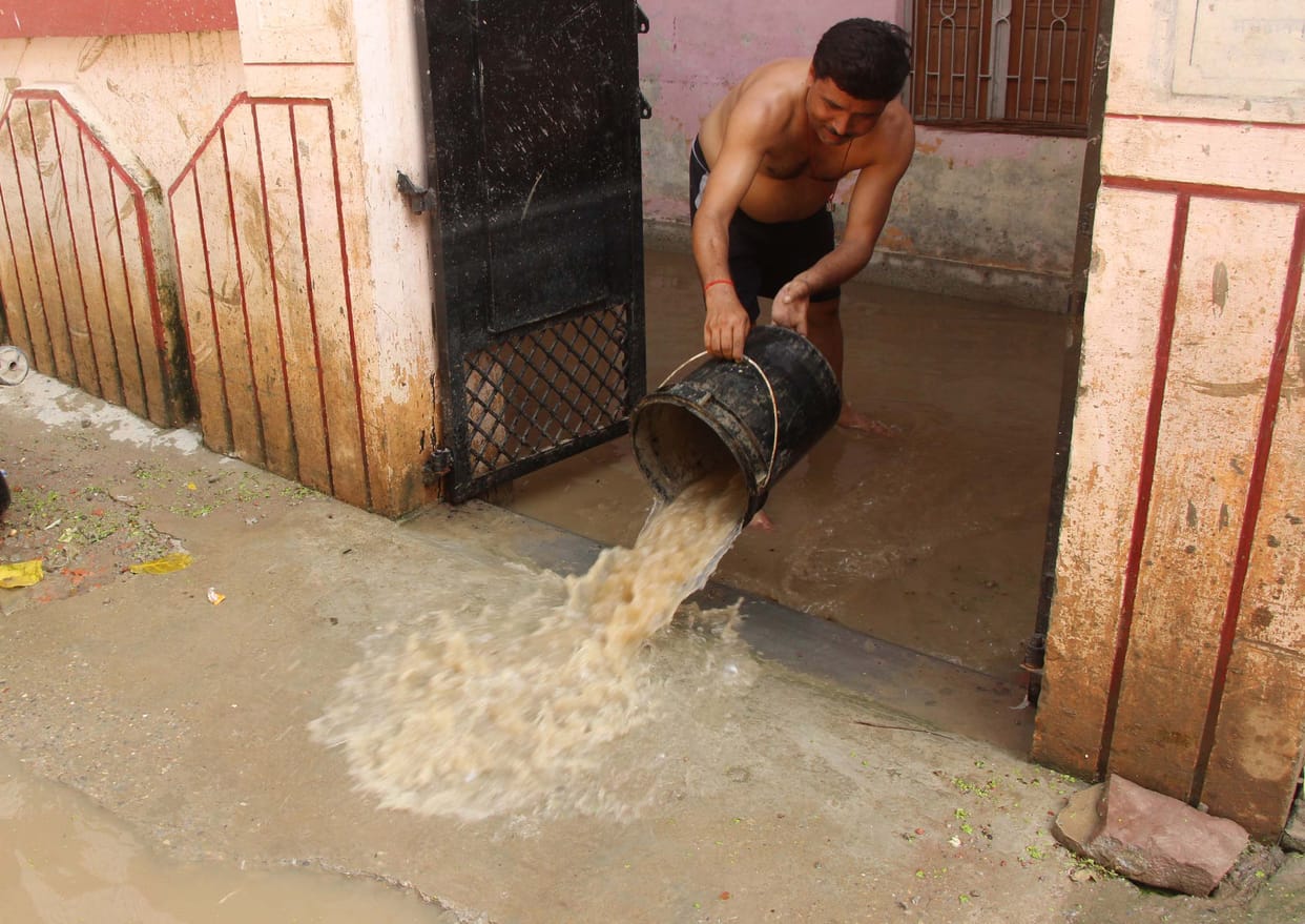 flood, water in villagers, officer alert, charkhi dadri