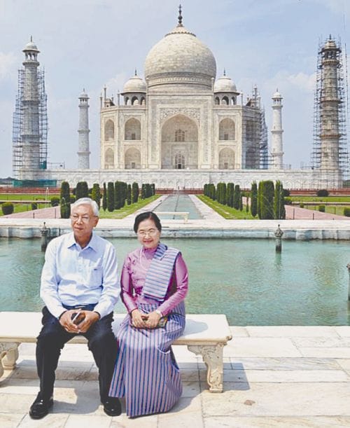 Myanmar President see taj